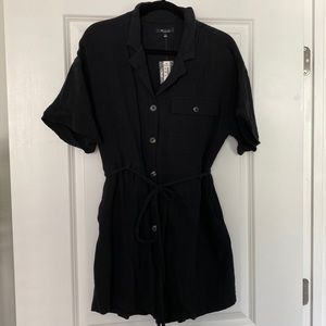 Madewell NWT lightspun cotton romper -M